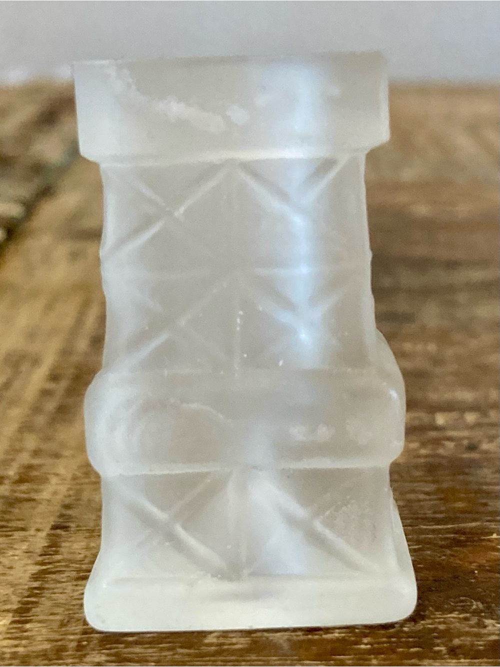 Frosted Glass Chimney (??) 1 3/4” Tall - Picture 3 of 11